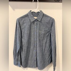 047. Weatherproof Original Vintage Denim Chambray Shirt, Classic Fit